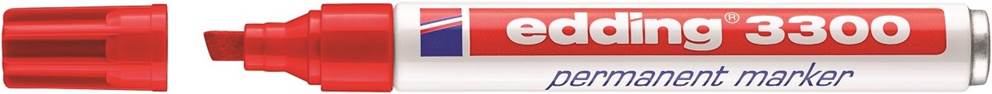 Marker permanentny e-3300 EDDING, 1-5mm, czerwony