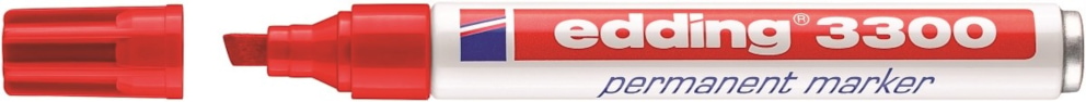 Marker permanentny e-3300 EDDING, 1-5mm, czerwony