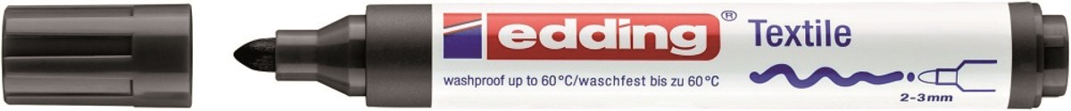 Marker tekstylny e-4500 EDDING, 2-3mm, czarny