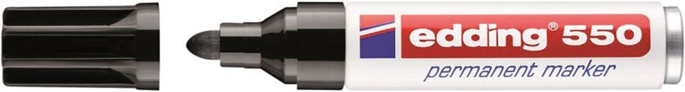 Marker permanentny e-550 EDDING, 3-4 mm, czarny