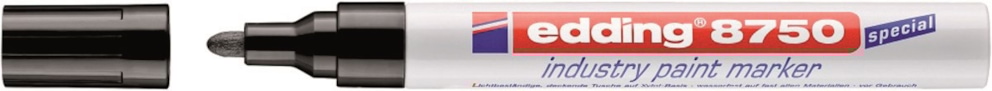 Marker olejowy przemysłowy e-8750 EDDING, 2-4 mm, czarny
