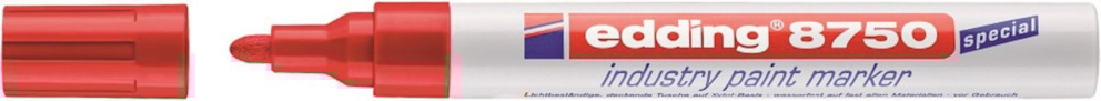 Marker olejowy przemysłowy e-8750 EDDING, 2-4mm, czerwony