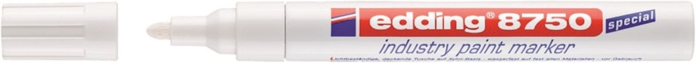 Przemysłowy marker olejowy e-8750 EDDING, 2-4mm, biały
