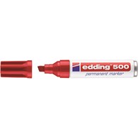 Marker permanentny e-500 EDDING, 2-7 mm, czerwony