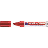 Marker permanentny e-500 EDDING, 2-7 mm, czerwony