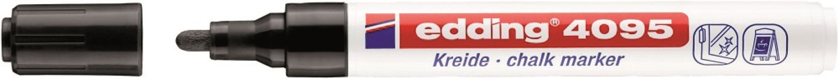 Marker kredowy e-4095 EDDING, 1-2mm, czarny