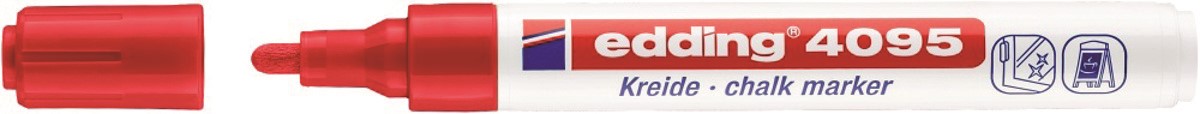 Marker kredowy e-4095 EDDING, 2-3mm, biały