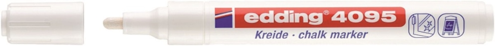 Marker kredowy e-4095 EDDING, 2-3mm, biały