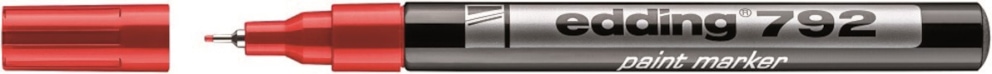 Marker olejowy e-792 EDDING, 0,8mm, czerwony