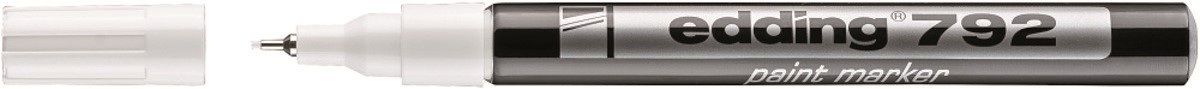 Marker olejowy e-792 EDDING, 0,8 mm, biały