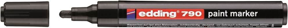 Marker olejowy e-790 EDDING, 2-3mm,  czarny