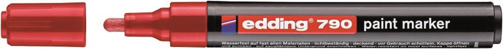 Marker olejowy e-790 EDDING, 2-3 mm, czerwony