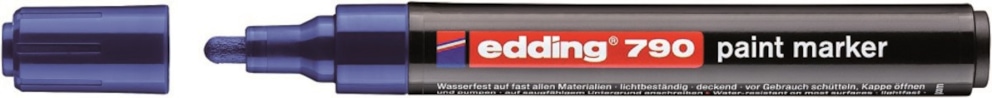 Marker olejowy e-790 EDDING, 2-3mm, niebieski