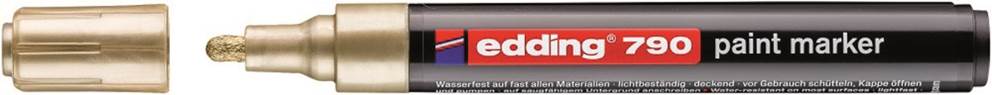 Marker olejowy e-790 EDDING, 2-3mm, złoty