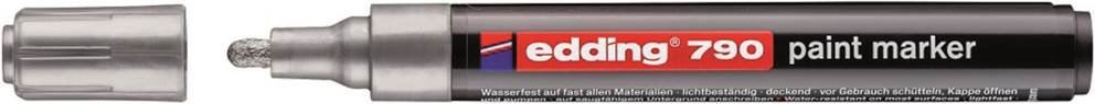 Marker olejowy e-790 EDDING, 2-3mm, srebrny