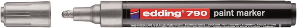 Marker olejowy e-790 EDDING, 2-3mm, srebrny