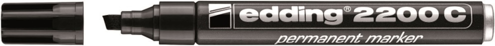 Marker permanentny e-2200c EDDING, 1-5mm, czarny