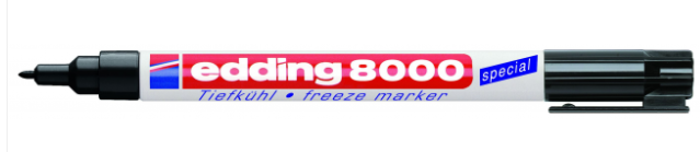 Marker odporny na działanie niskiej temperatury e-8000 EDDING, 1 mm, blister, czarny