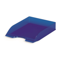 BASIC tacka na dokumenty A4  niebieski przezroczysty