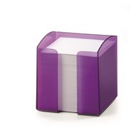 TREND pojemnik z karteczkami  purpurowy przezroczysty