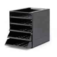 IDEALBOX BASIC 5 A4 pojemnik z 5 szufladami, BLAUER ENGEL antracytowy