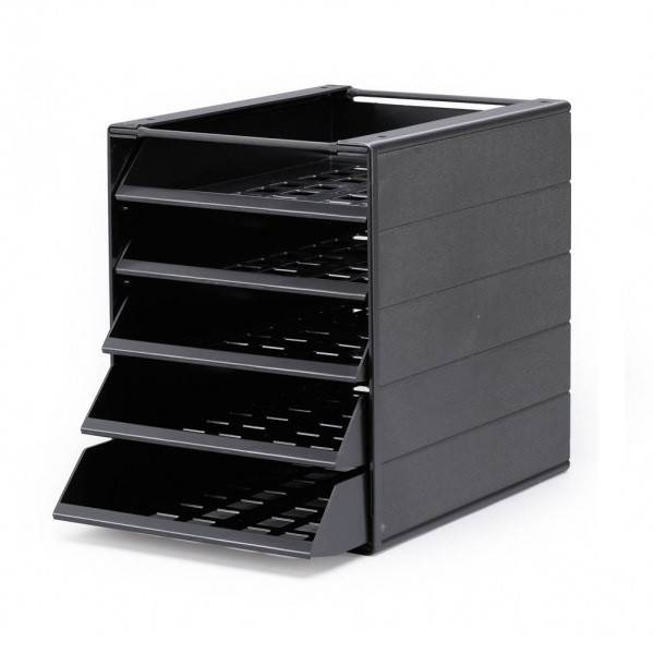 IDEALBOX BASIC 5 A4 pojemnik z 5 szufladami, BLAUER ENGEL antracytowy