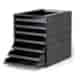 IDEALBOX BASIC 7 A4 pojemnik z 7 szufladami, BLAUER ENGEL antracytowy
