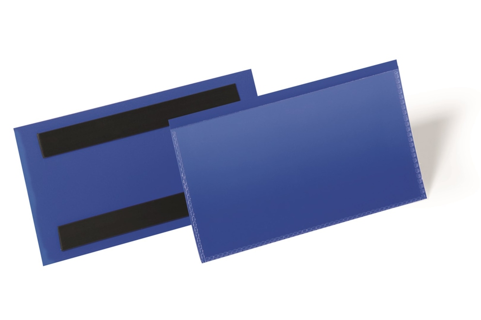 Magnetyczna kieszeń magazynowa 150x67 mm granatowy op.(50 szt.)