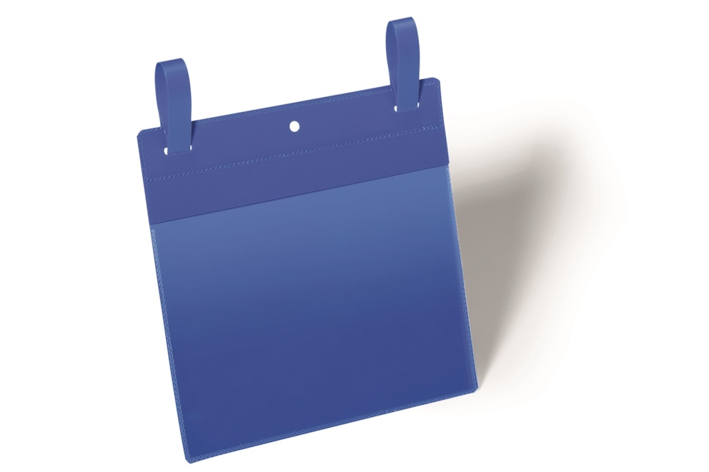 Kieszeń magazynowa z paskami montażowymi A5 pozioma granatowy op.(50 szt.)