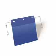 Kieszeń magazynowa z uchwytami z drutu A5 pozioma granatowy op.(50 szt.)