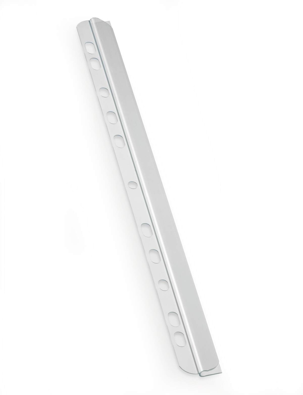 Grzbiet zaciskowy A4, na 30 kartek, z perforacją do segr. - opakowanie detaliczne przezroczysty op. (8 szt.)