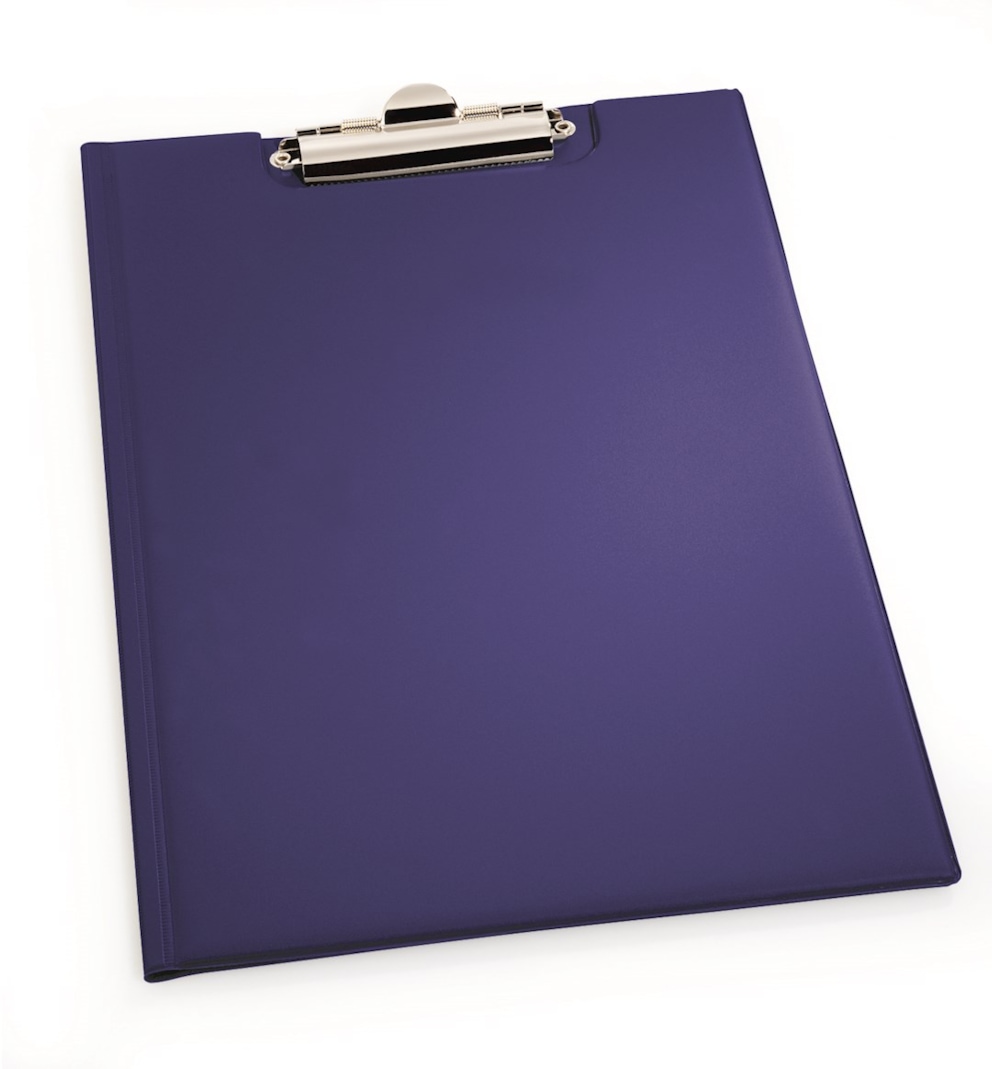 Clipboard A4 z okładką,  standard , PCV granatowy