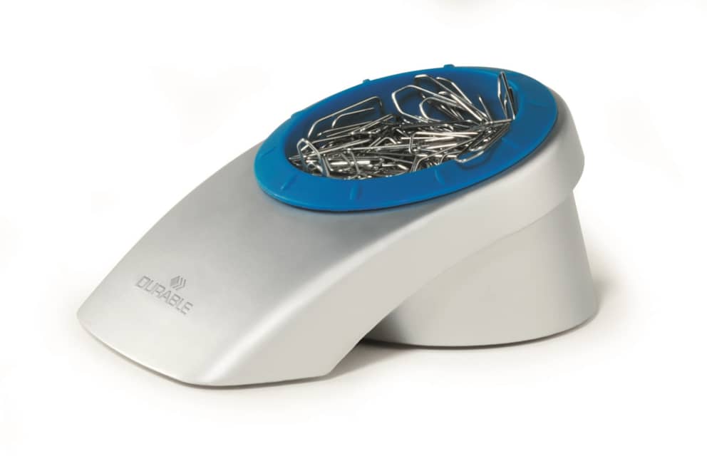 Dyspenser na spinacze VEGAS srebrny