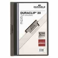 DURACLIP® Original 30, skoroszyt zaciskowy A4, 1-30 kart. antracytowy/szary