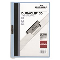 DURACLIP® Original 30, skoroszyt zaciskowy A4, 1-30 kart. niebieski