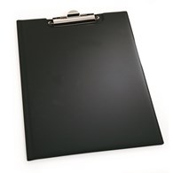Clipboard A4 z okładką,  standard , PCV, czarny