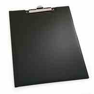 Clipboard A4 z okładką,  standard , PCV czarny
