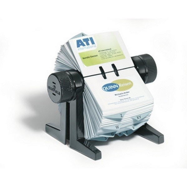VISIFIX® cubo, wizytownik obrotowy na 300 wizytówek czarny