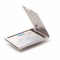 BUSINESS CARD BOX chrome Chrom, etui na wizytówki (20 szt.) srebrny
