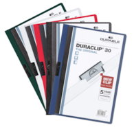 DURACLIP Original 30, skoroszyt zaciskowy A4, 1-30 kartek miks kolorów op. (5 szt.)