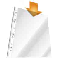 Koszulka na dokumenty z PP, A5, otwarta od góry przezroczysty op. (25 szt.)