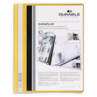DURAPLUS, skoroszyt prezentacyjny A4, okładka=kieszeń żółty