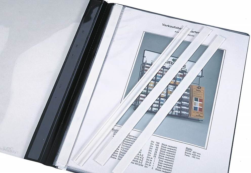 Listwa kryjąca do mechanizmu skoroszytowego biały op. (50 szt.)