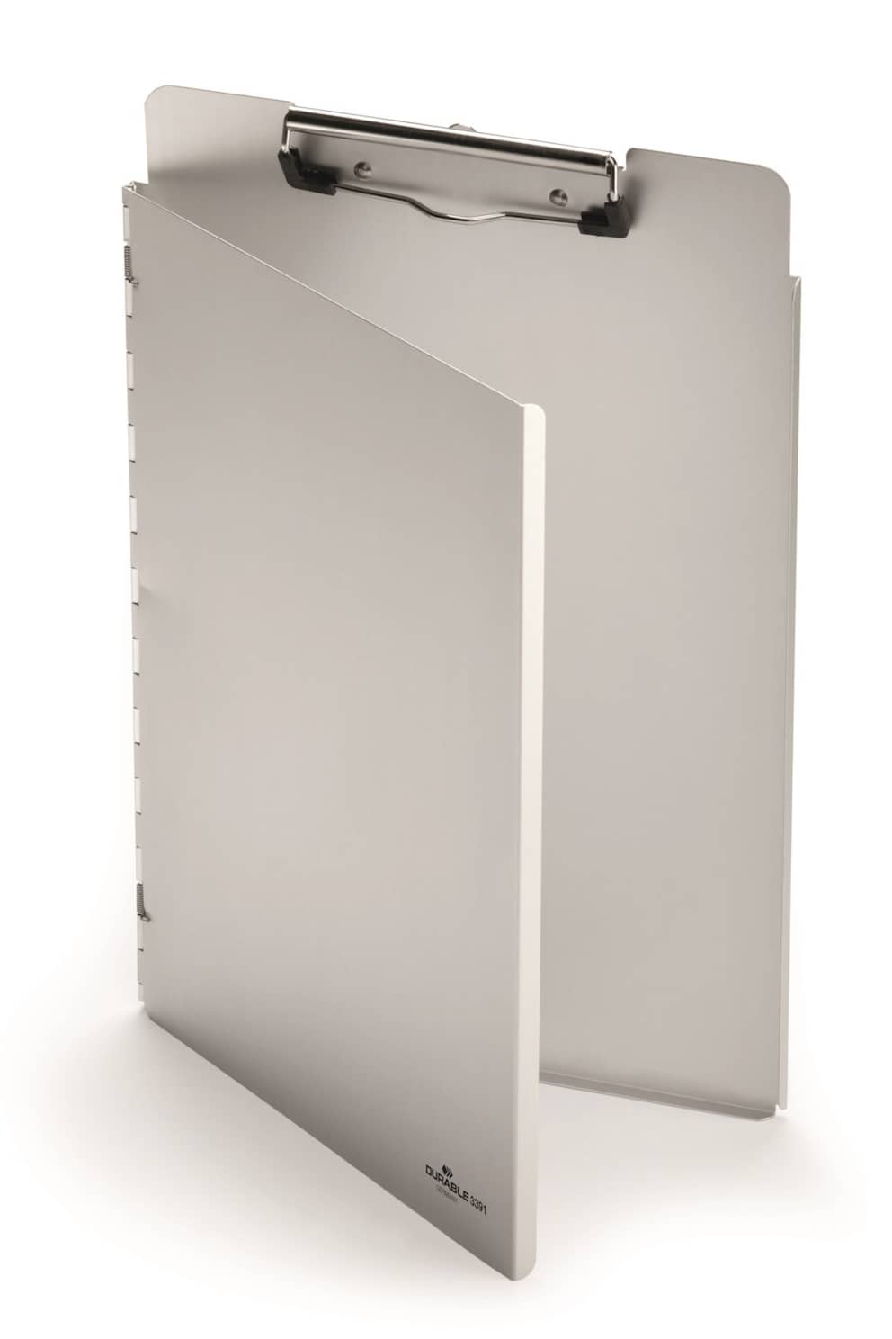 CLIPBOARD A4 L, wykonany z aluminium, z zamknięciem srebrny