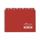Przekładki A6 25 szt. 5/5 do kartoteki z wydrukowanymi indeksami 25mm czerwony