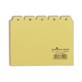 Przekładki A6 25 szt. 5/5 do kartoteki z wydrukowanymi indeksami 25mm żółty