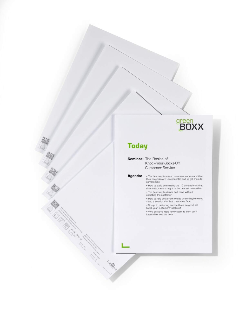 Wkłady do INFO SIGN 4806 (210x297 mm) biały op. (10 szt.)
