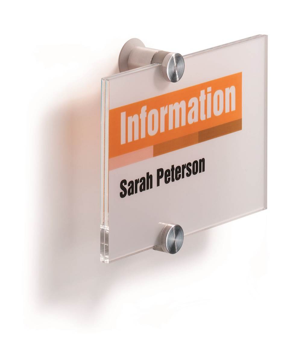 CRYSTAL SIGN tabliczka przydrzwiowa 148x105 mm przezroczysty