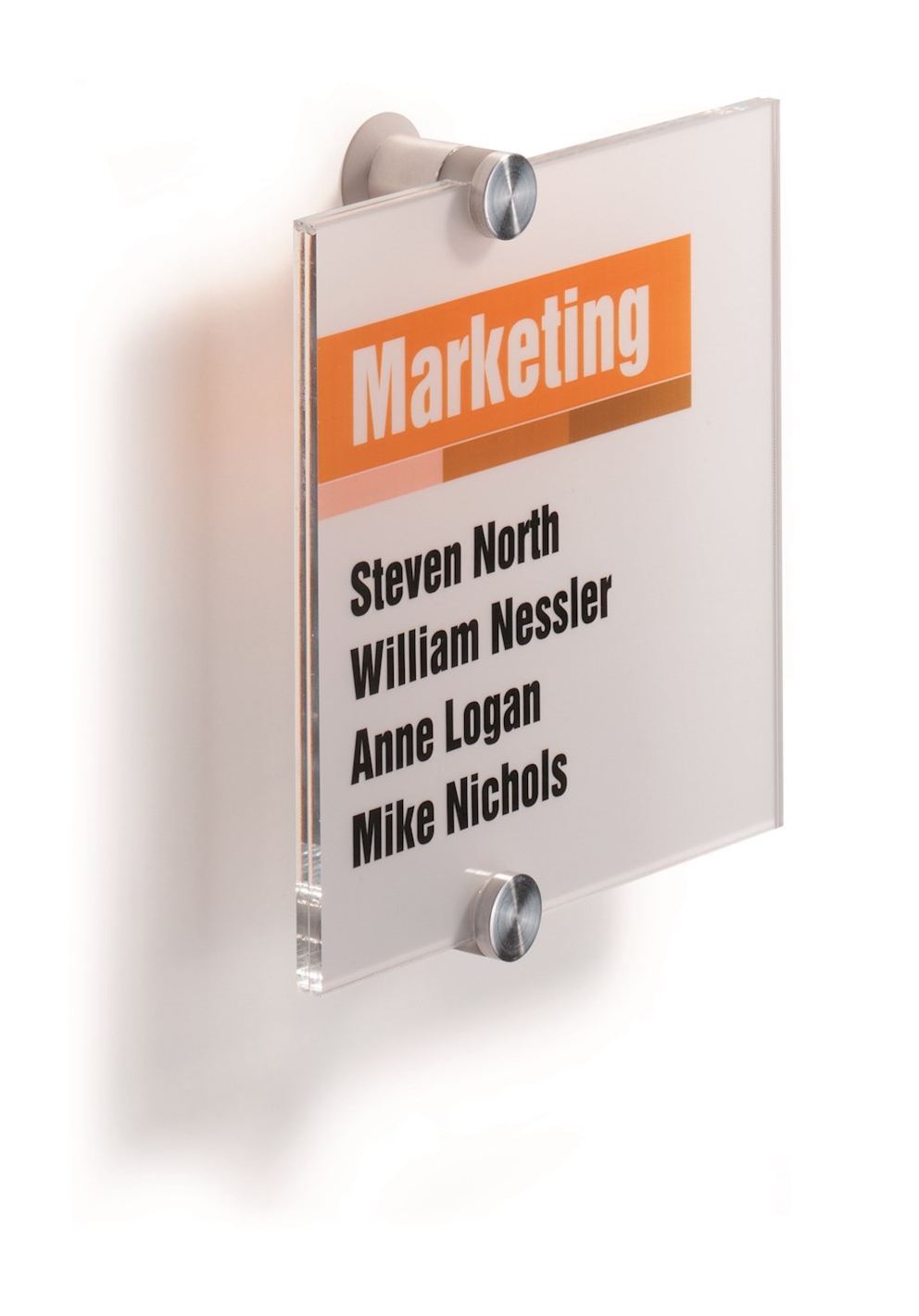 CRYSTAL SIGN tabliczka przydrzwiowa 148x148 mm przezroczysty