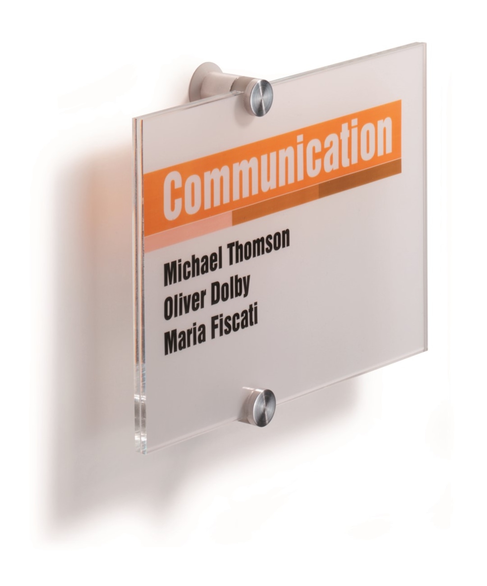 CRYSTAL SIGN tabliczka przydrzwiowa 210x148 mm przezroczysty